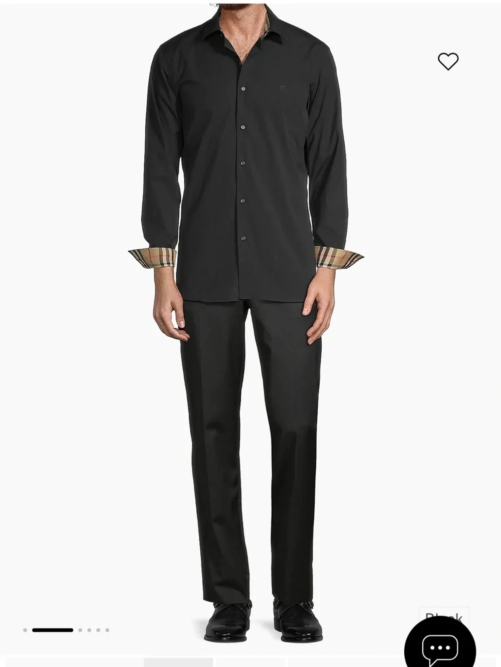 Burberry Black Long-Sleeve Dress Shirt - Picture 2 of 4